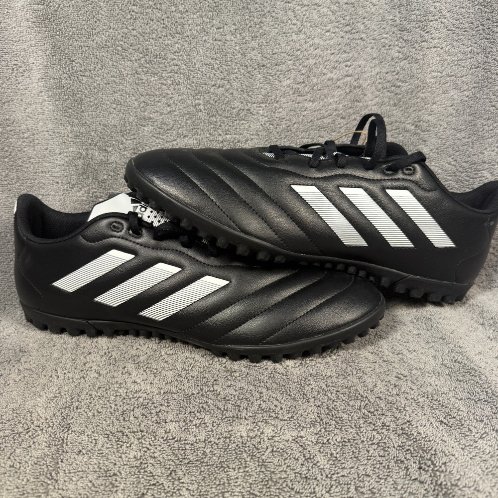 Adidas Goletto VIII TF Soccer Shoes Black White Turf Cleats Trainers Mens Sz 13‎